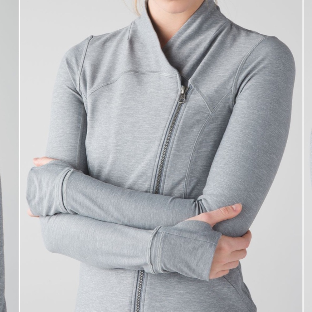 Lululemon Precision Jacket, Heathered Gray, Size 4 - image 8